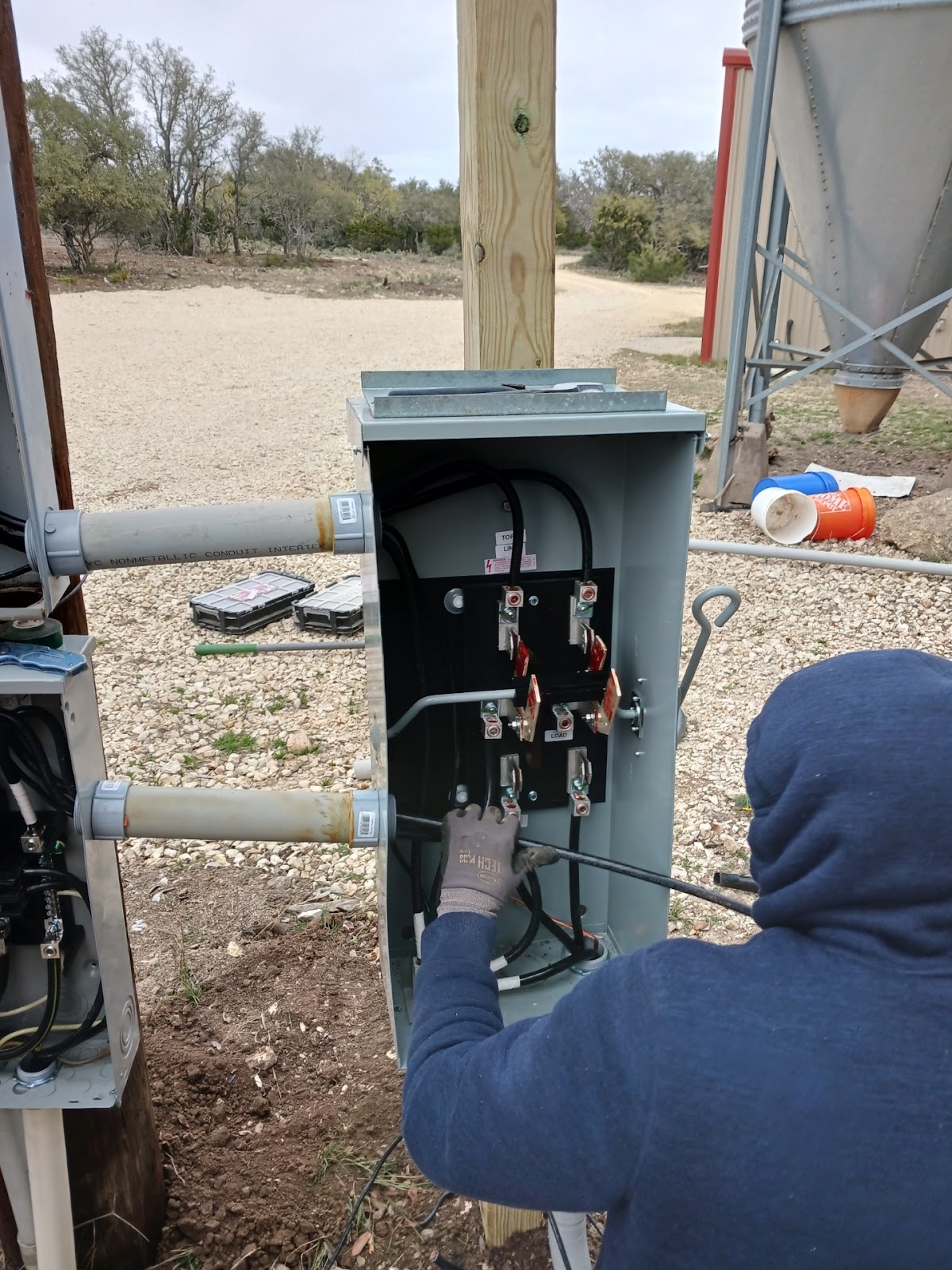 Electrical service work by DC&AC Electric